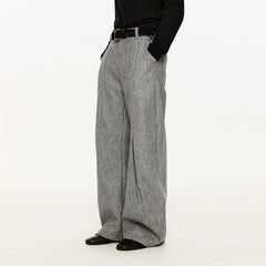 KREATE Middle Stitch Pleat Wide-Leg Trousers