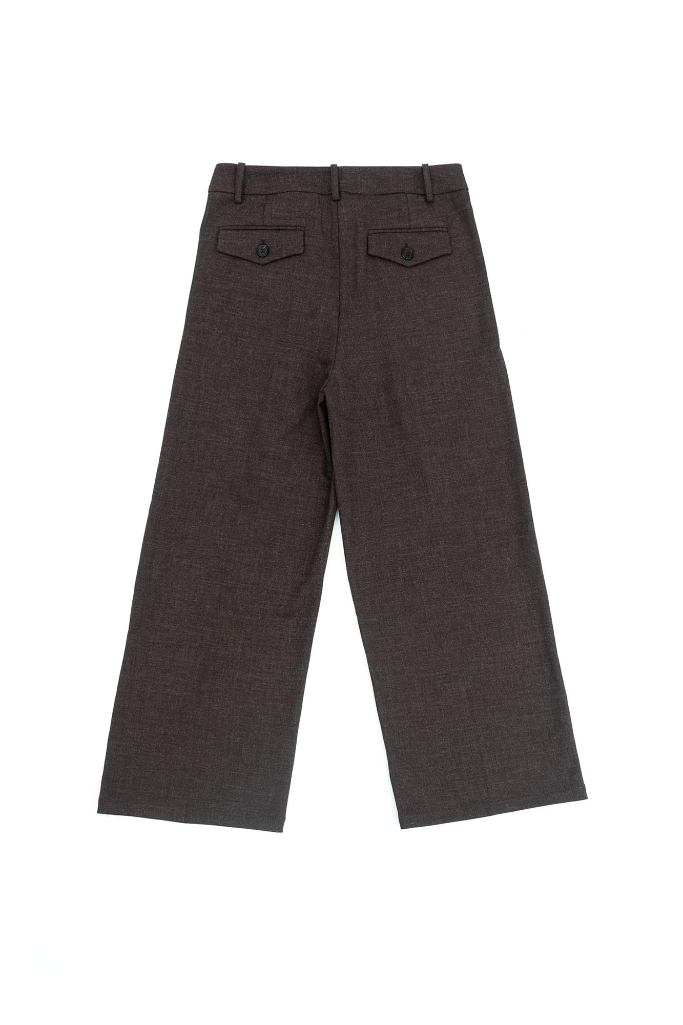 IN EXISTENCE Pleated Belted Wide-Leg Trousers
