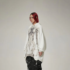 DAMAGE ASIA Ex Machina Graphics Oversized Hoodie