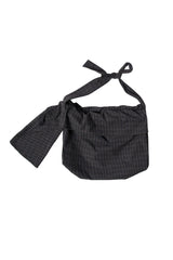 RELABEL Plaid Wool-Blended Knot Handle Hobo Bag