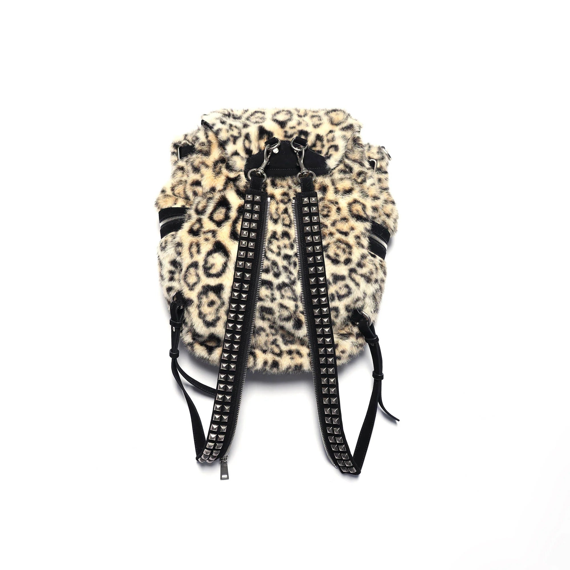 PCCVISION x GMK Studded Zippered PU Bucket Backpack