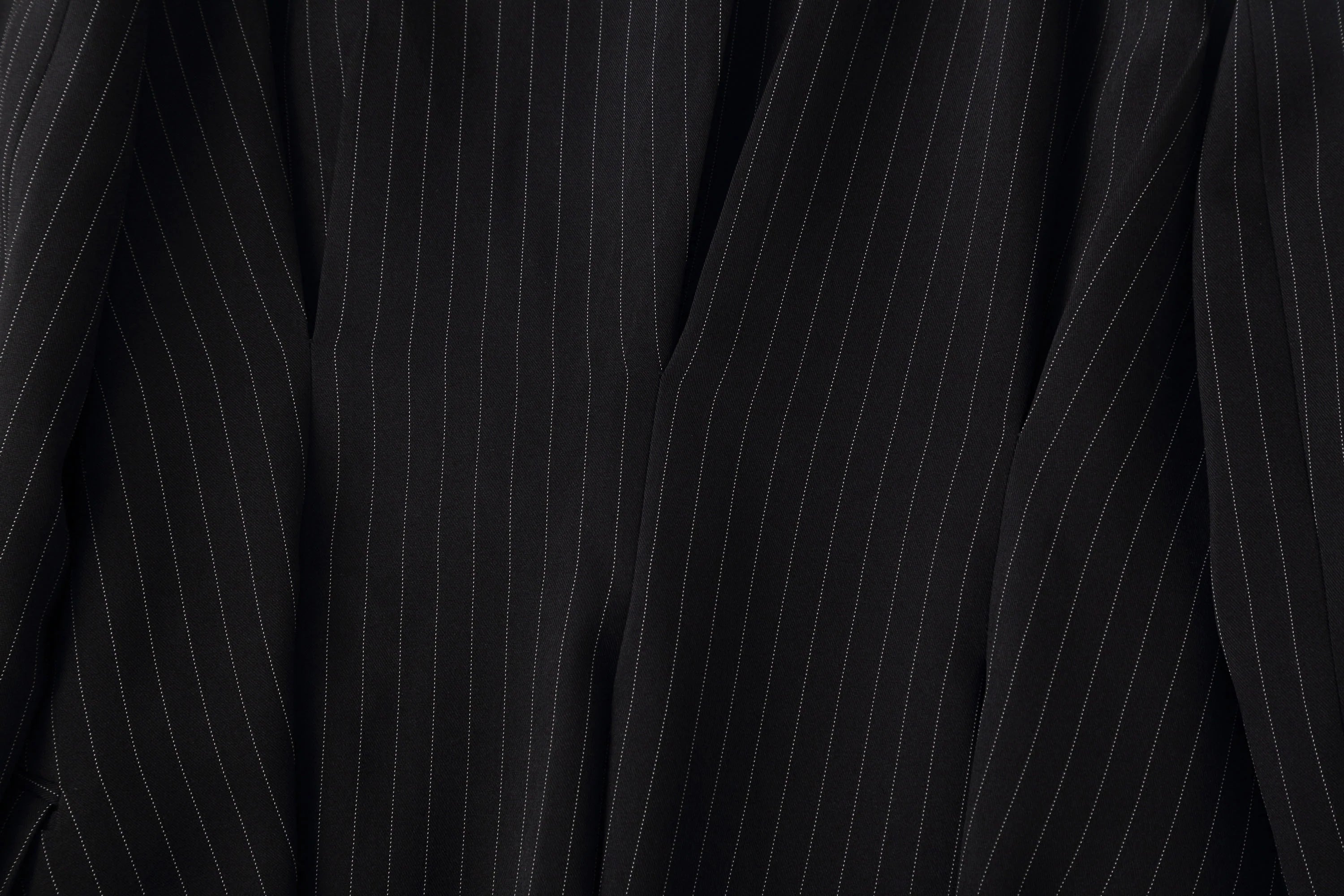 CLP Striped Cinched Waist Sculpted Blazer
