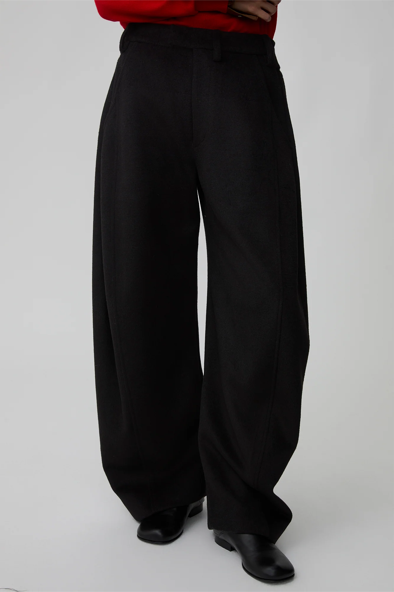 OPICLOTH Essential Wool-Blend Barrel Pants