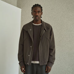 GONGHE REPUB High-Neck Elastic Hem Utility Blouson
