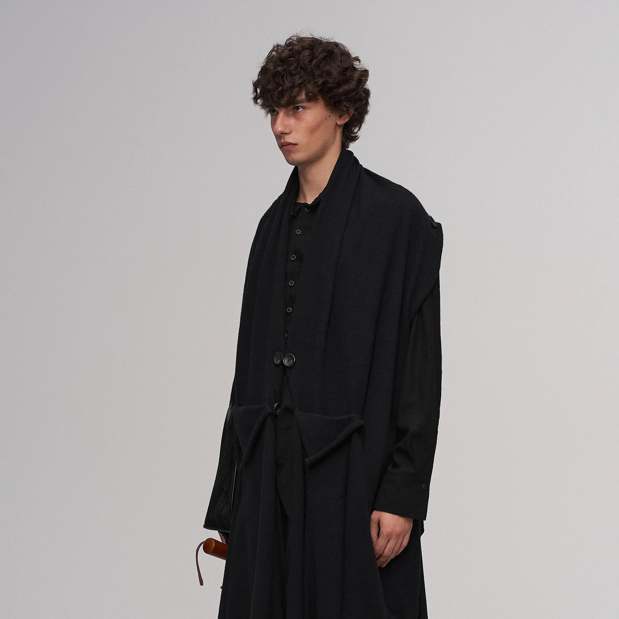 ILNya Nieternite Nifutur Deconstructed Raw-Edge Scarf Vest