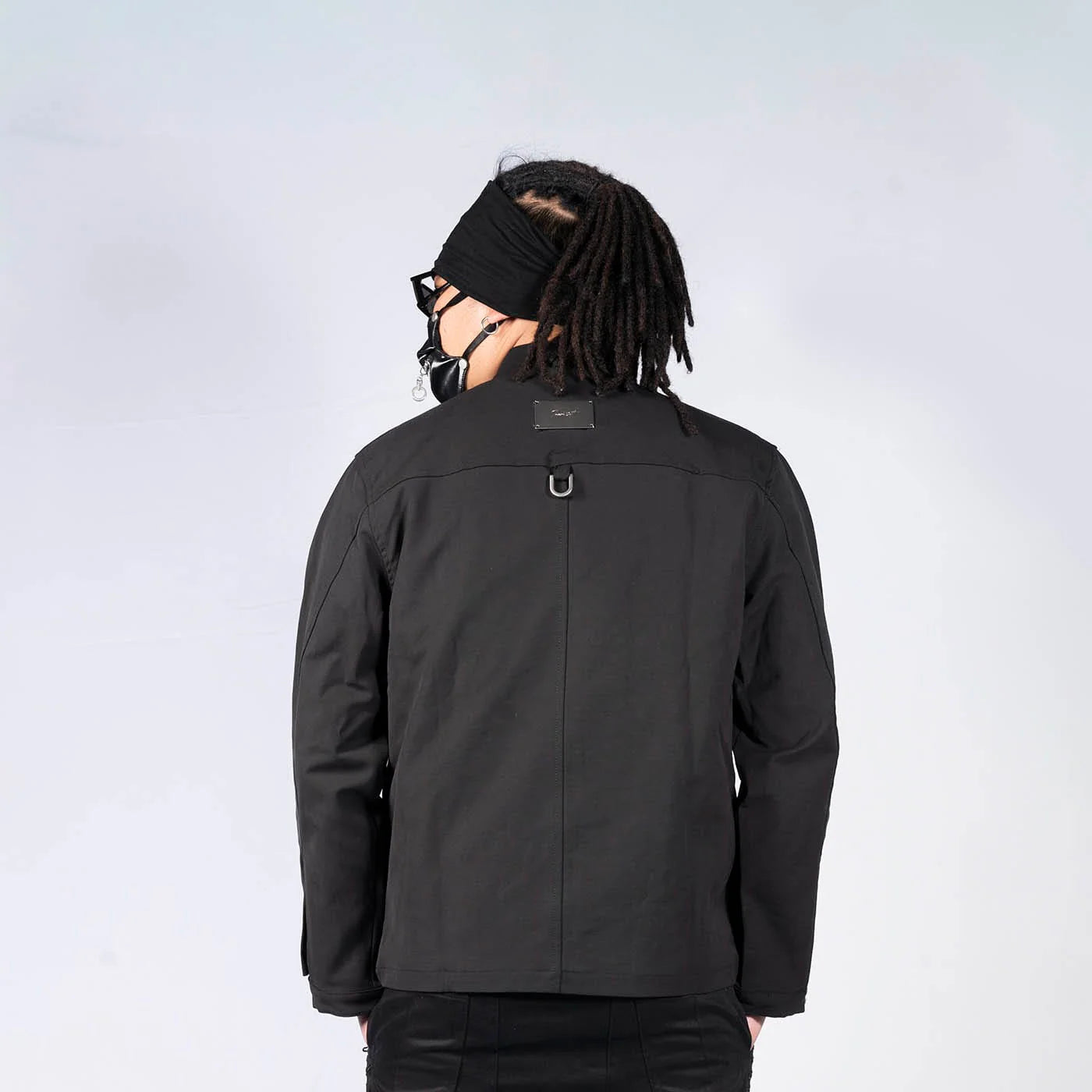INSIDE OUT Arc Paneled Rivet Jacket