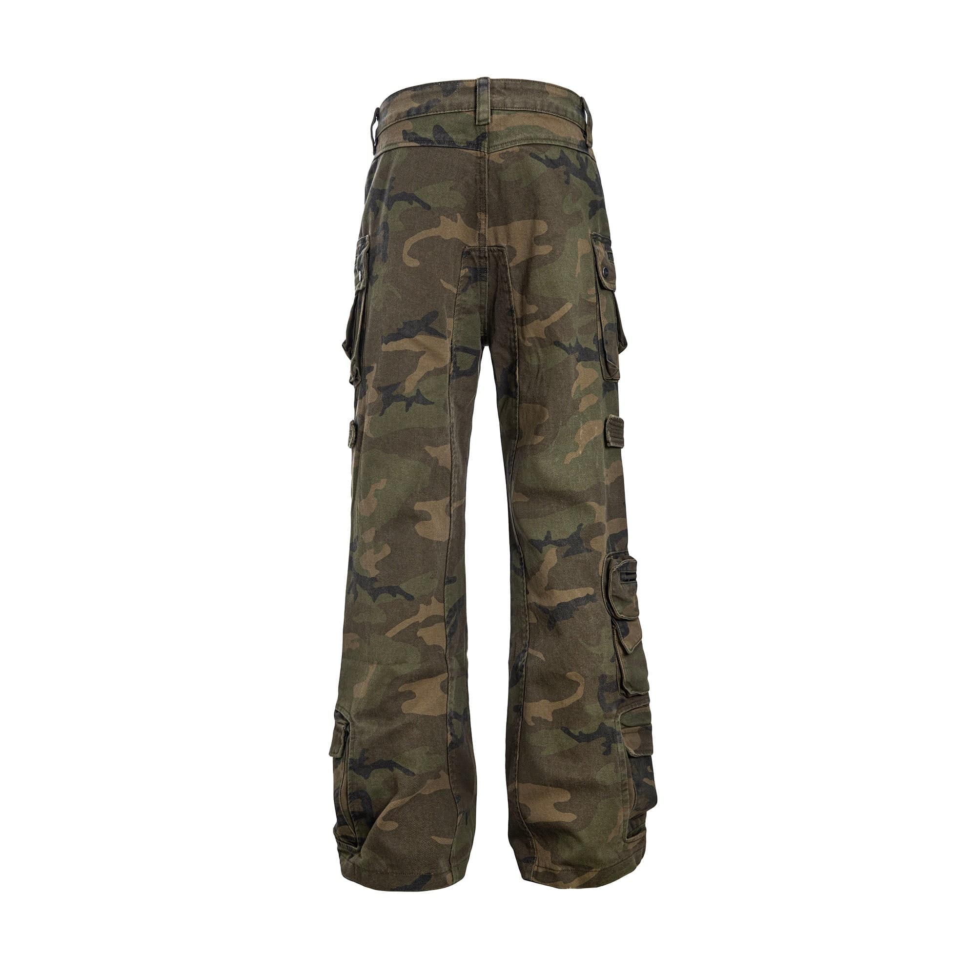 CATSSTAC Multi-Pocket Camo Cargo Pants