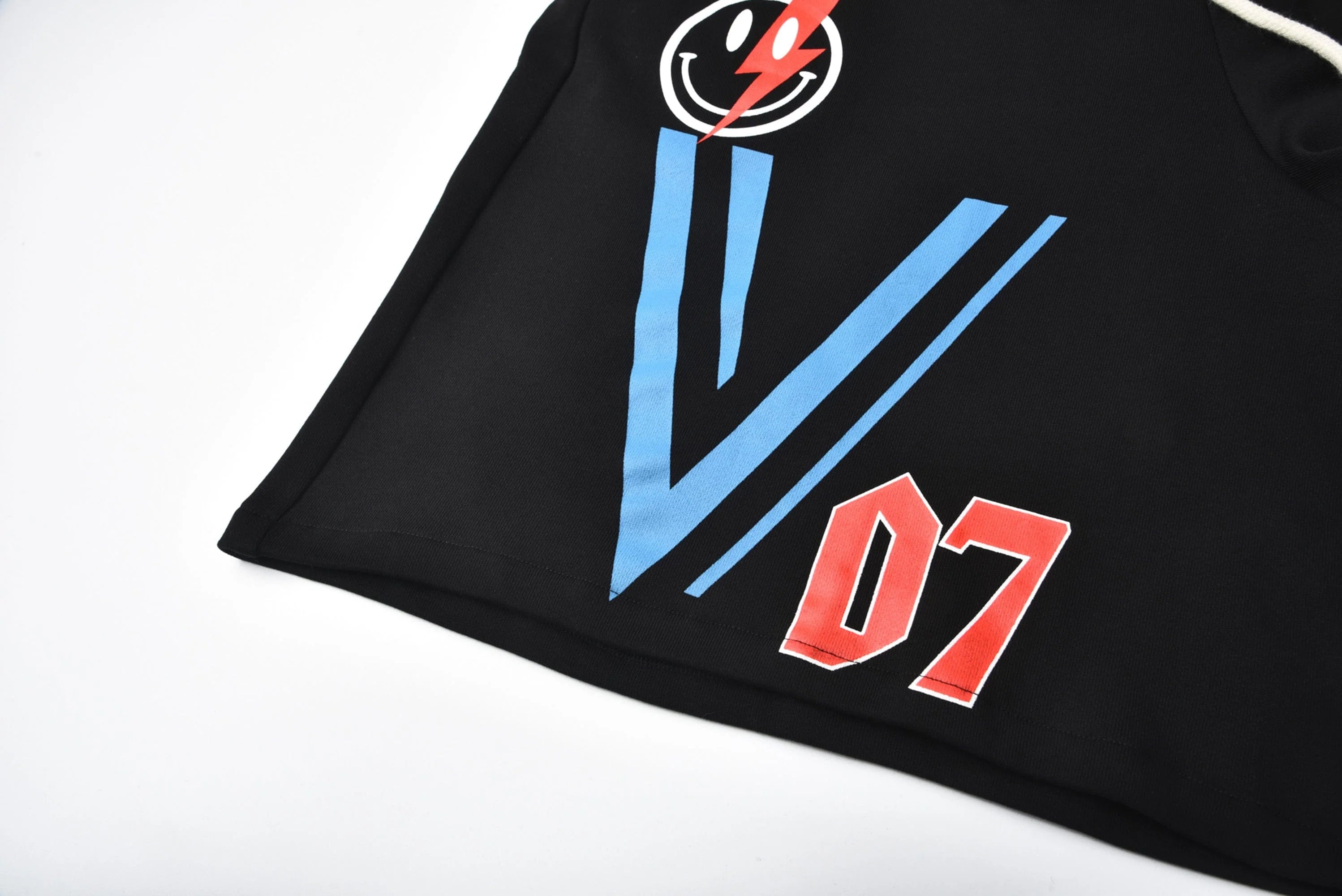 VENTUREK Graffiti Flame Graphic Drawstring Shorts