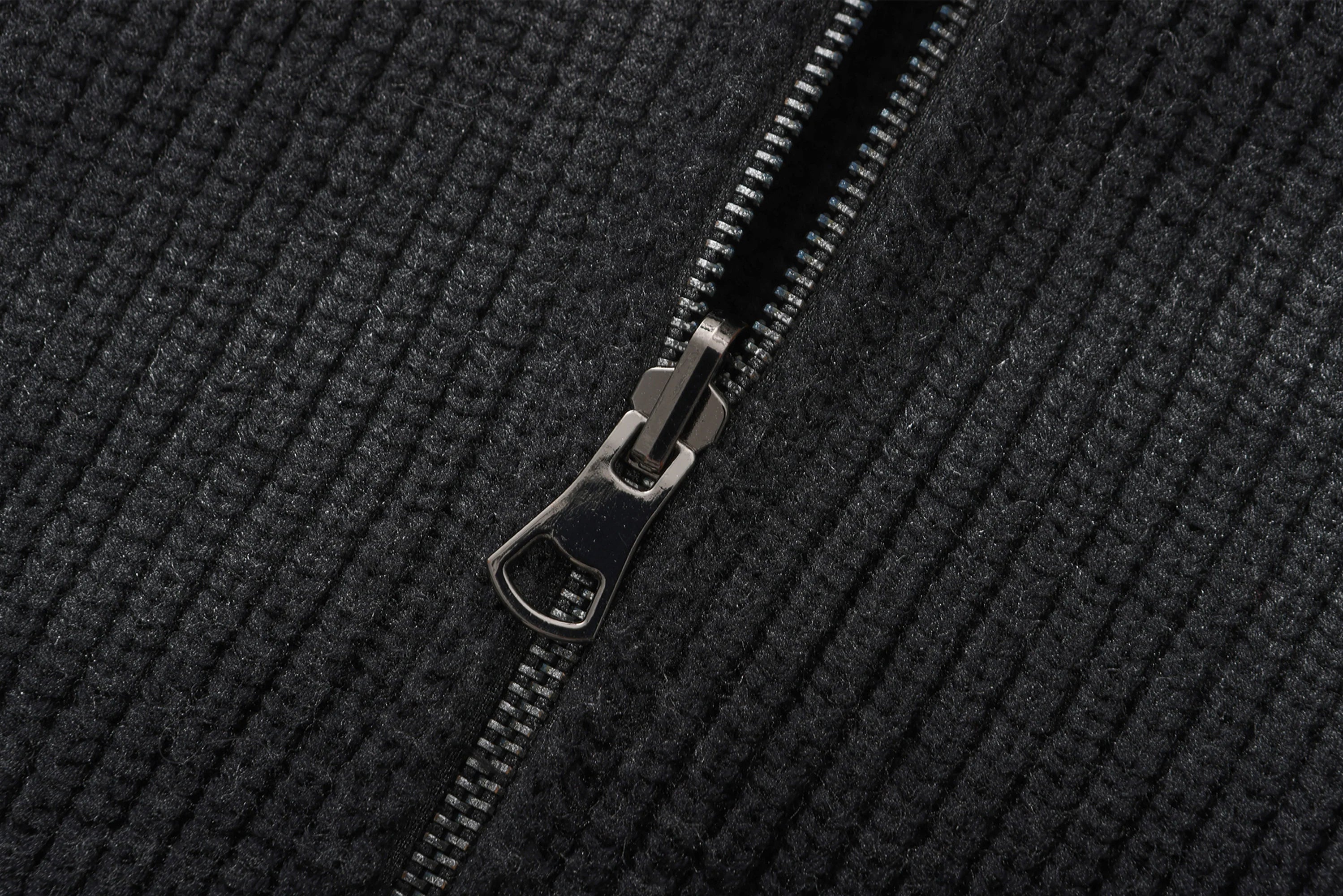 VANN VALRENCE Distressed Ombre Zip-Up Cardigan