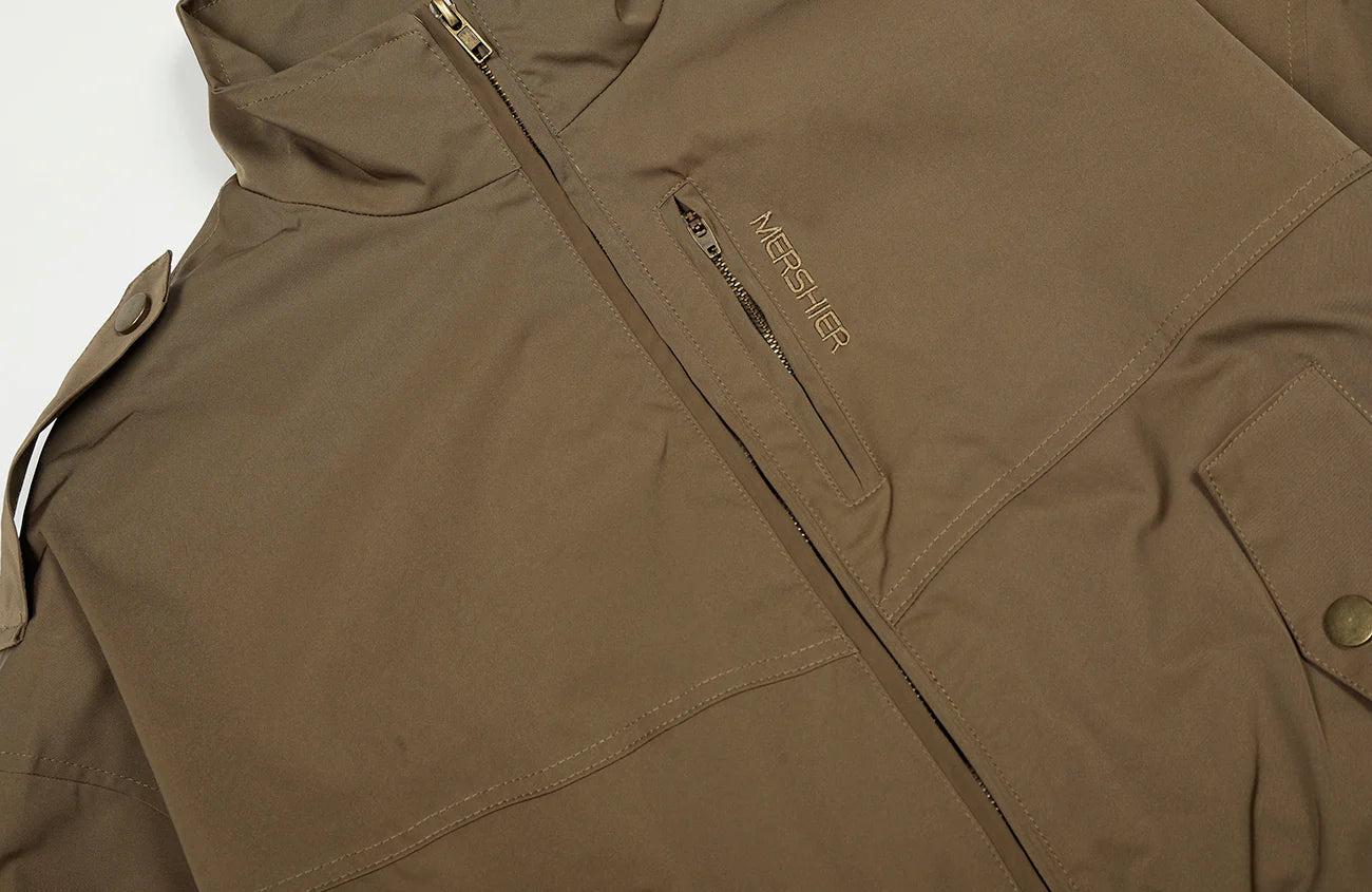 CLP Elastic-Waist Cropped Utility Jacket