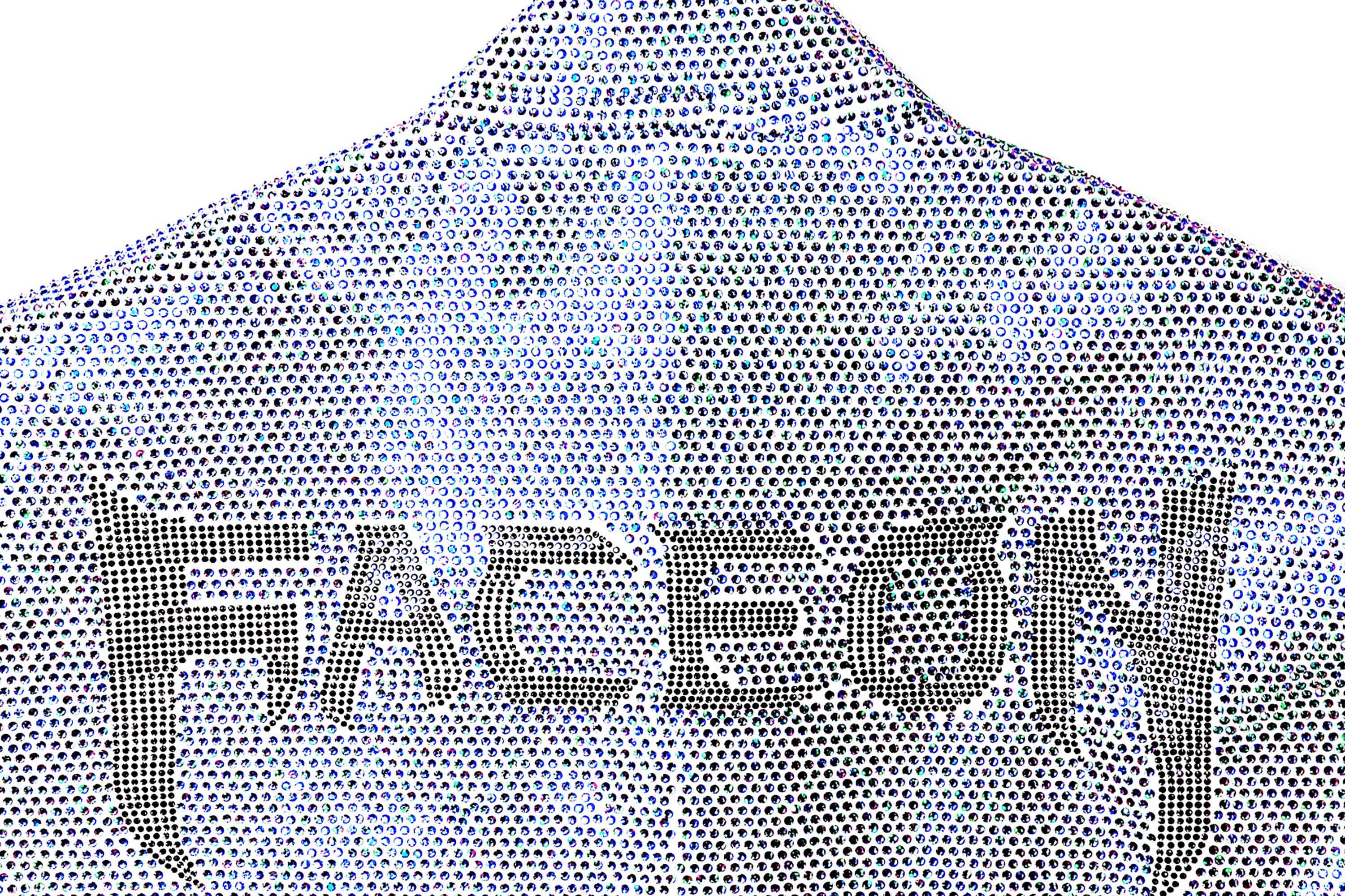 FACEONLAB Iridescent Diamond Mandarin Collar Jacket