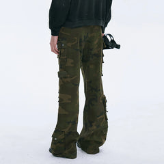CATSSTAC Multi-Pocket Camo Cargo Pants