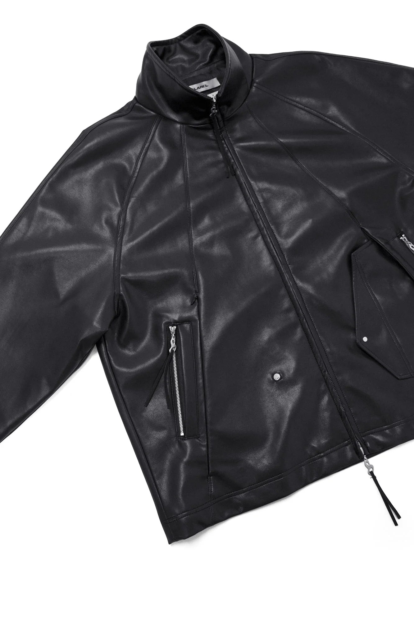 RELABEL Multi-Pocket Faux Leather Oversized Jacket