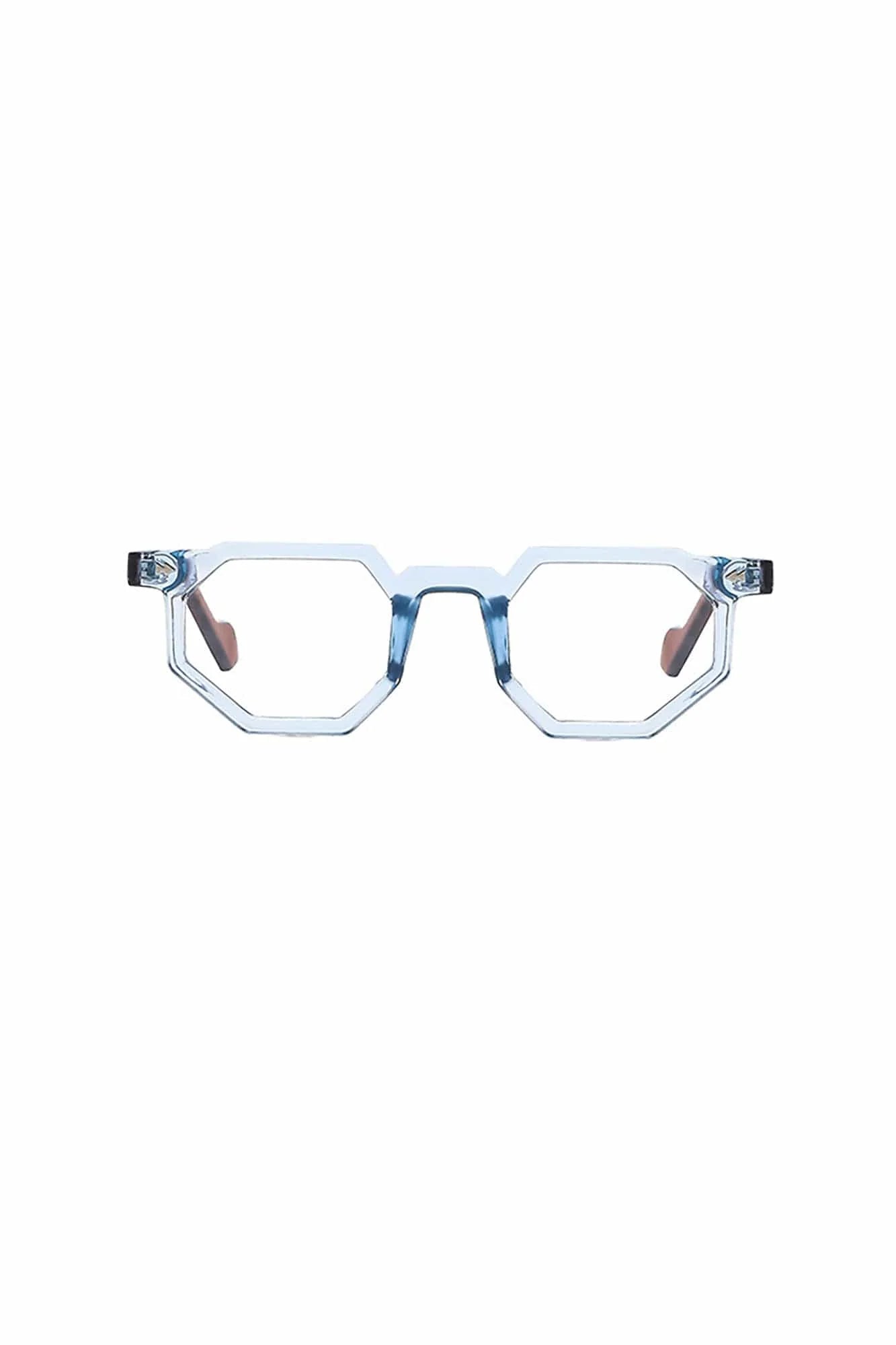 DAMAGE ASIA Angular Geometric Thick-Frame Glasses