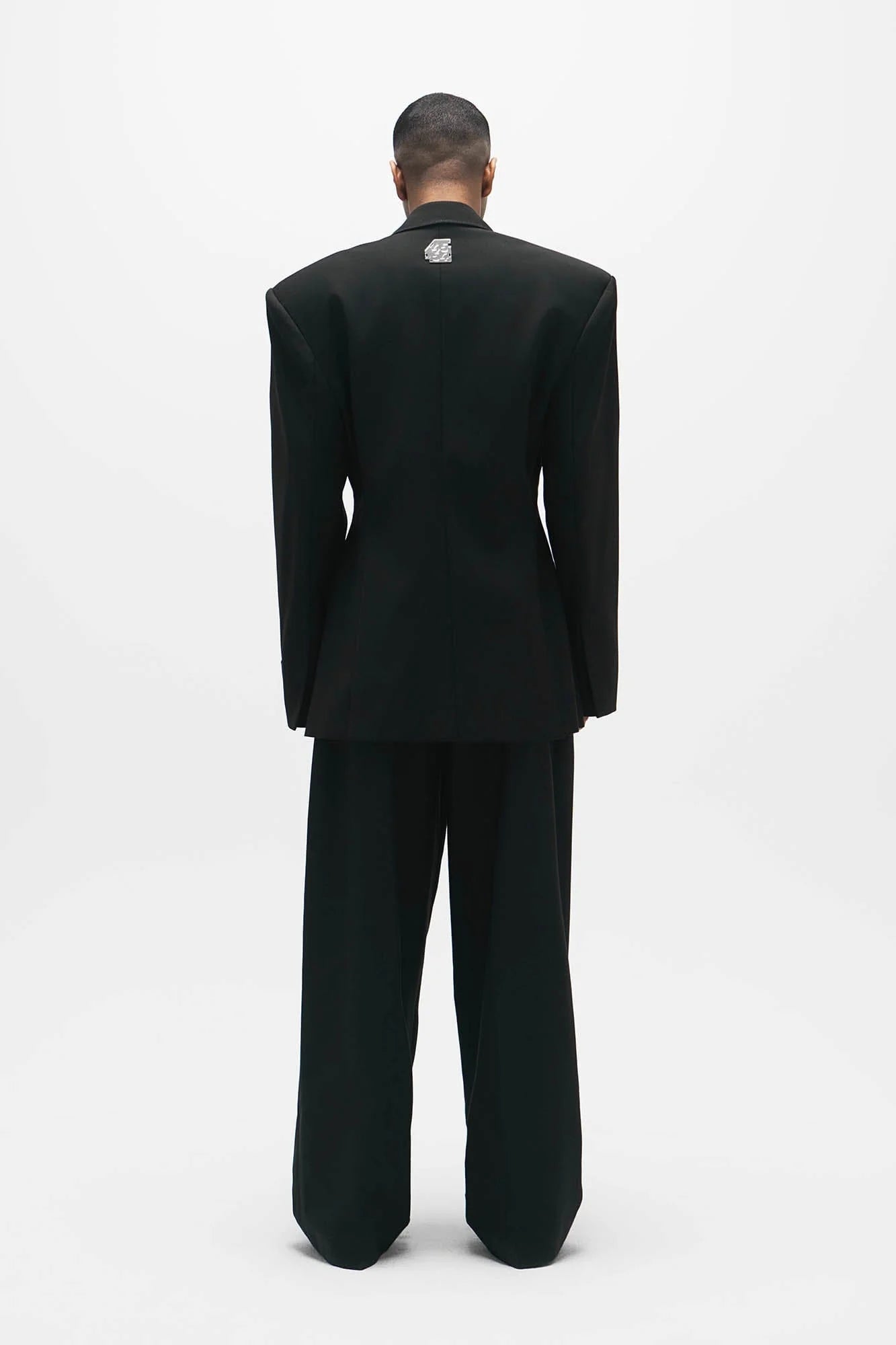 455EMBLE Wool-Blend Pleated Straight-Leg Oversized Trousers