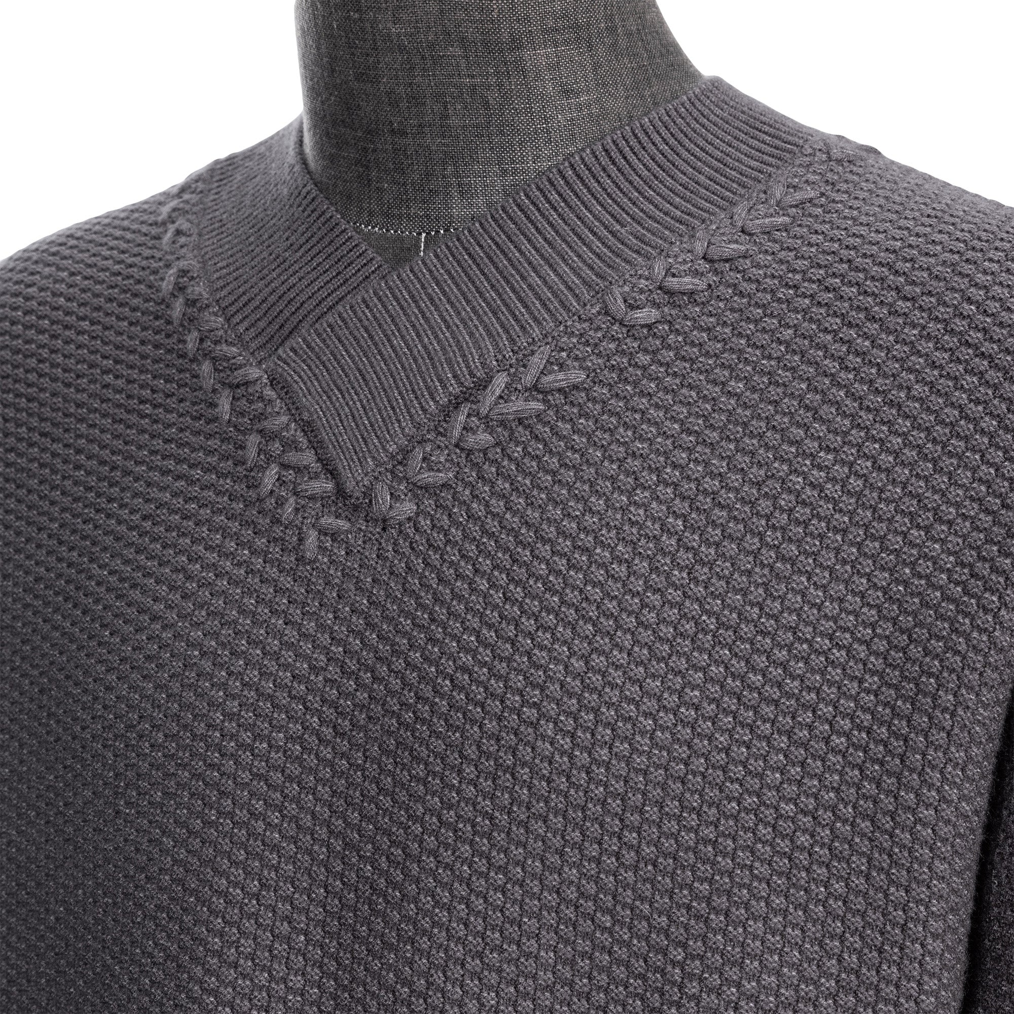 CATSSTAC Wheat-Weave V-Neck Oversized Sweater