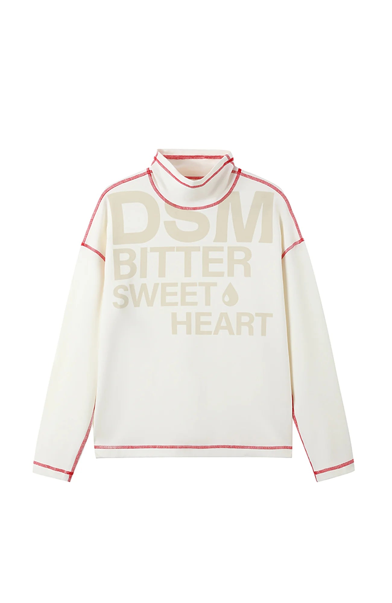 DONSMOKE Contrast Stitch LOGO Turtleneck