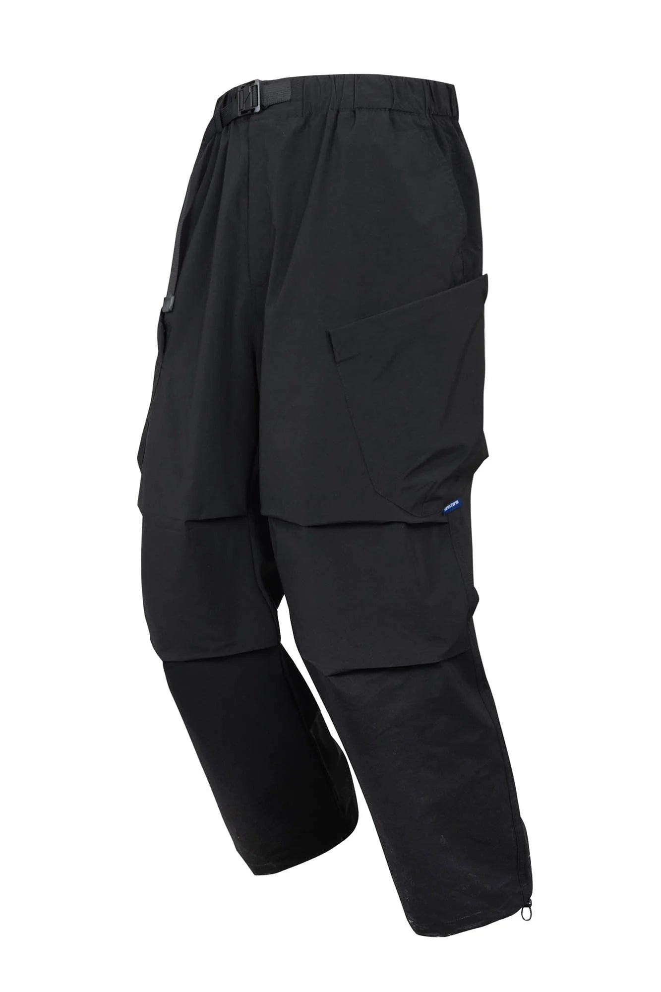 SILENSTORM Multi-Pocket Drawstring Crinkled Pants