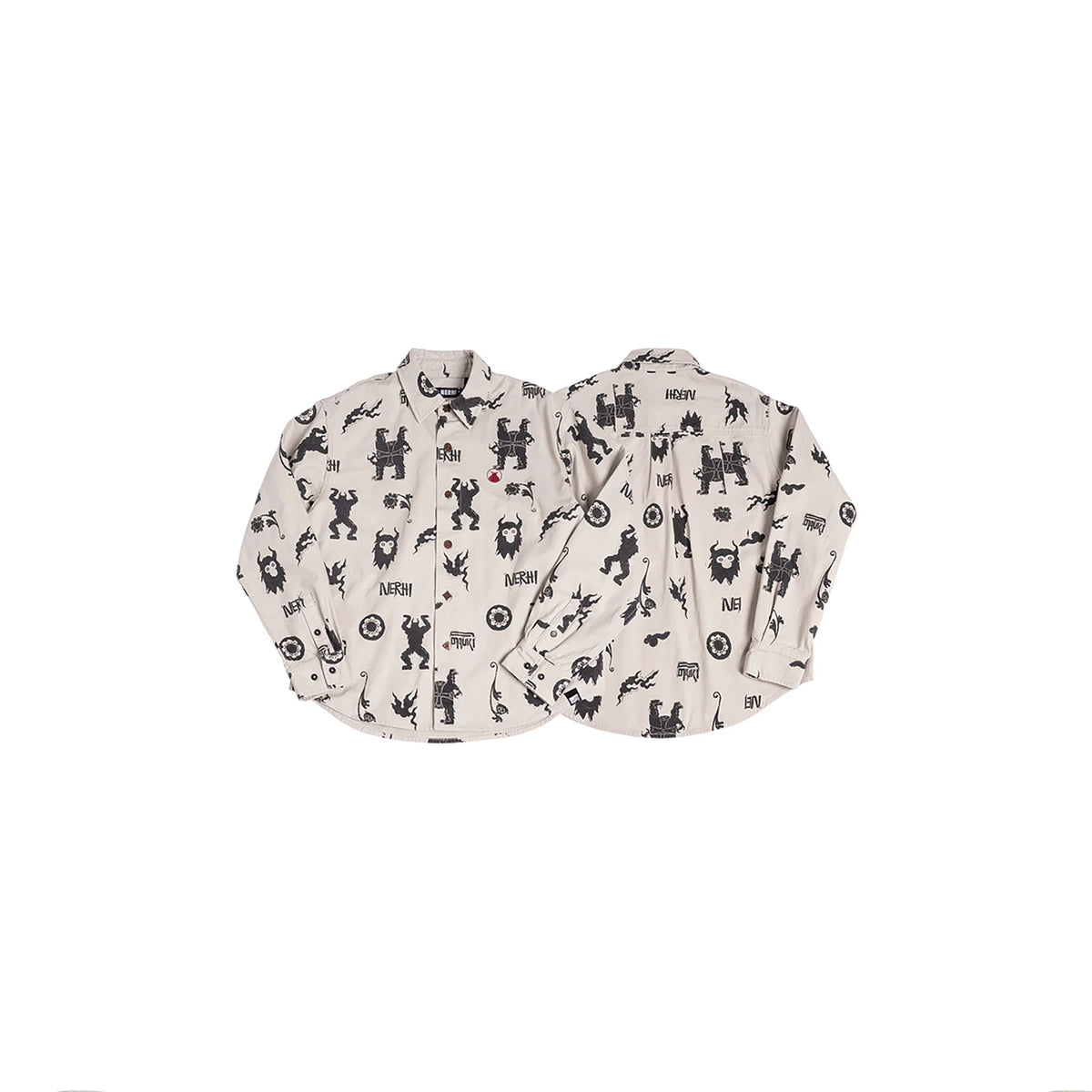 NERHI Tribal Totem Full-Print Shirt