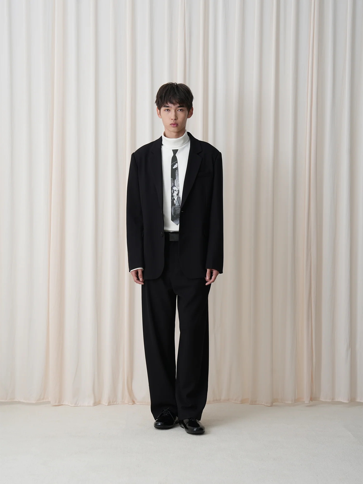OUYANG WENJUN Classical Double-Breasted Oversized Blazer