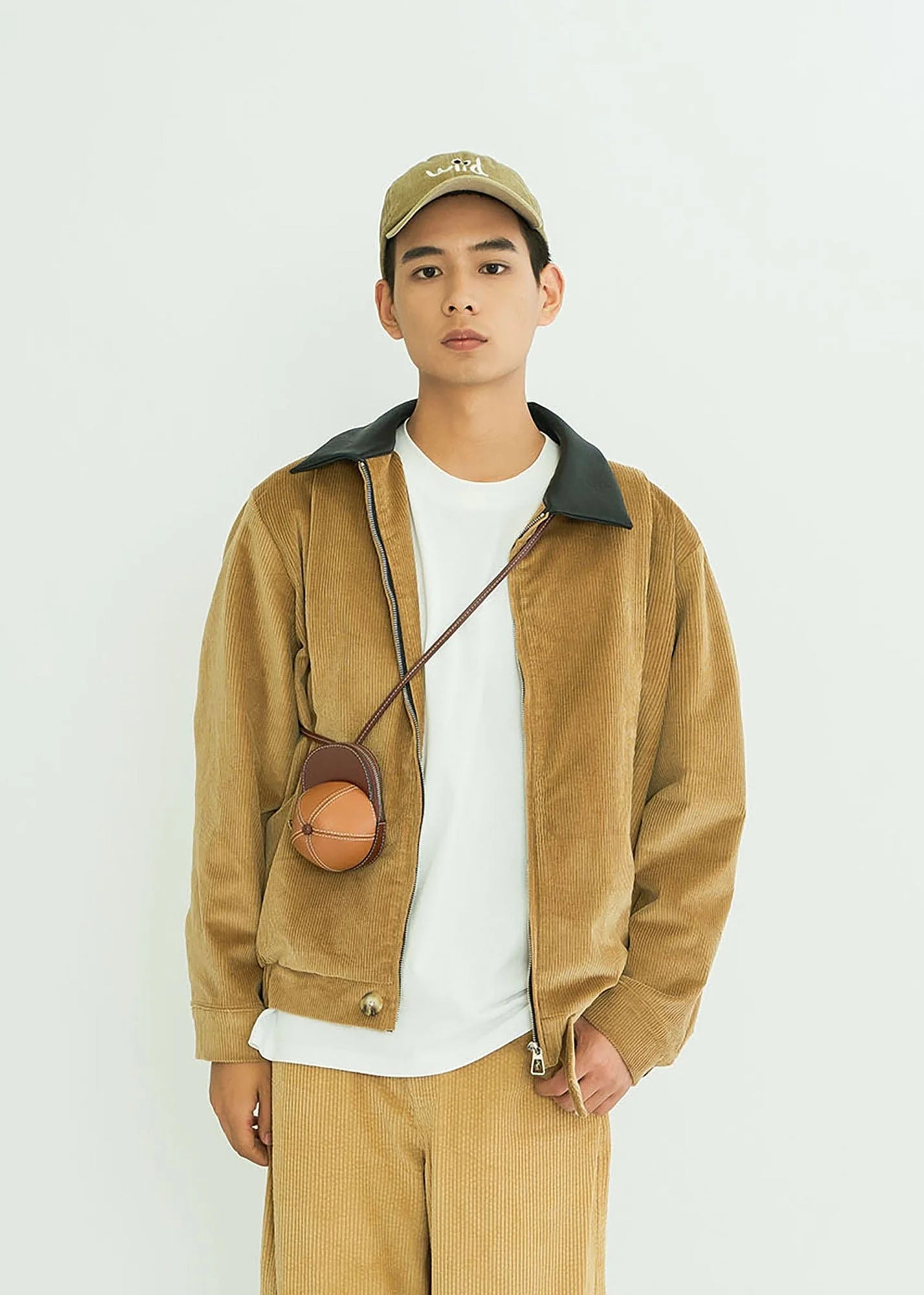 WIID Contrast Collar Corduroy Jacket