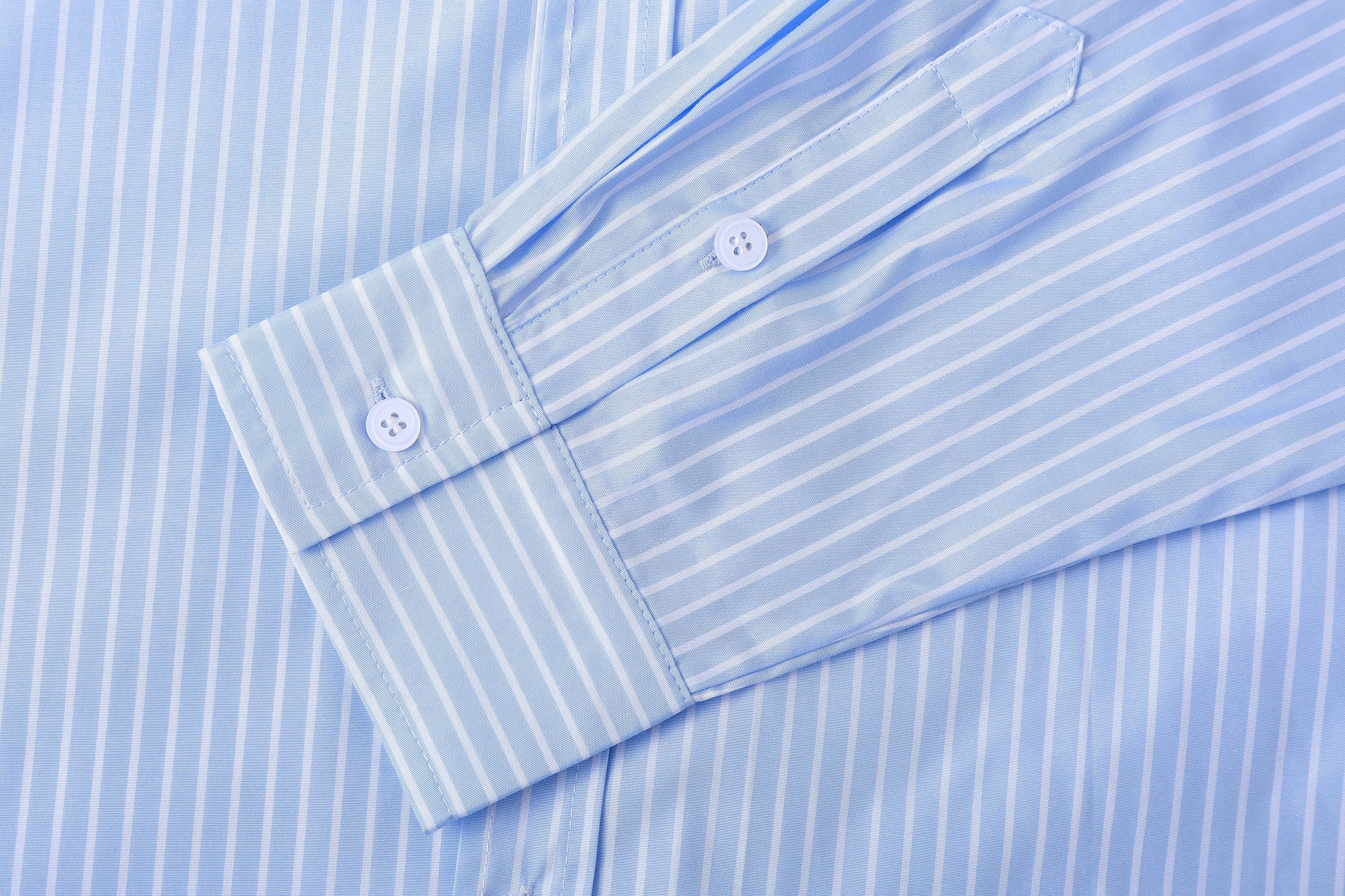 CLP Contrast Collar Striped Shirt