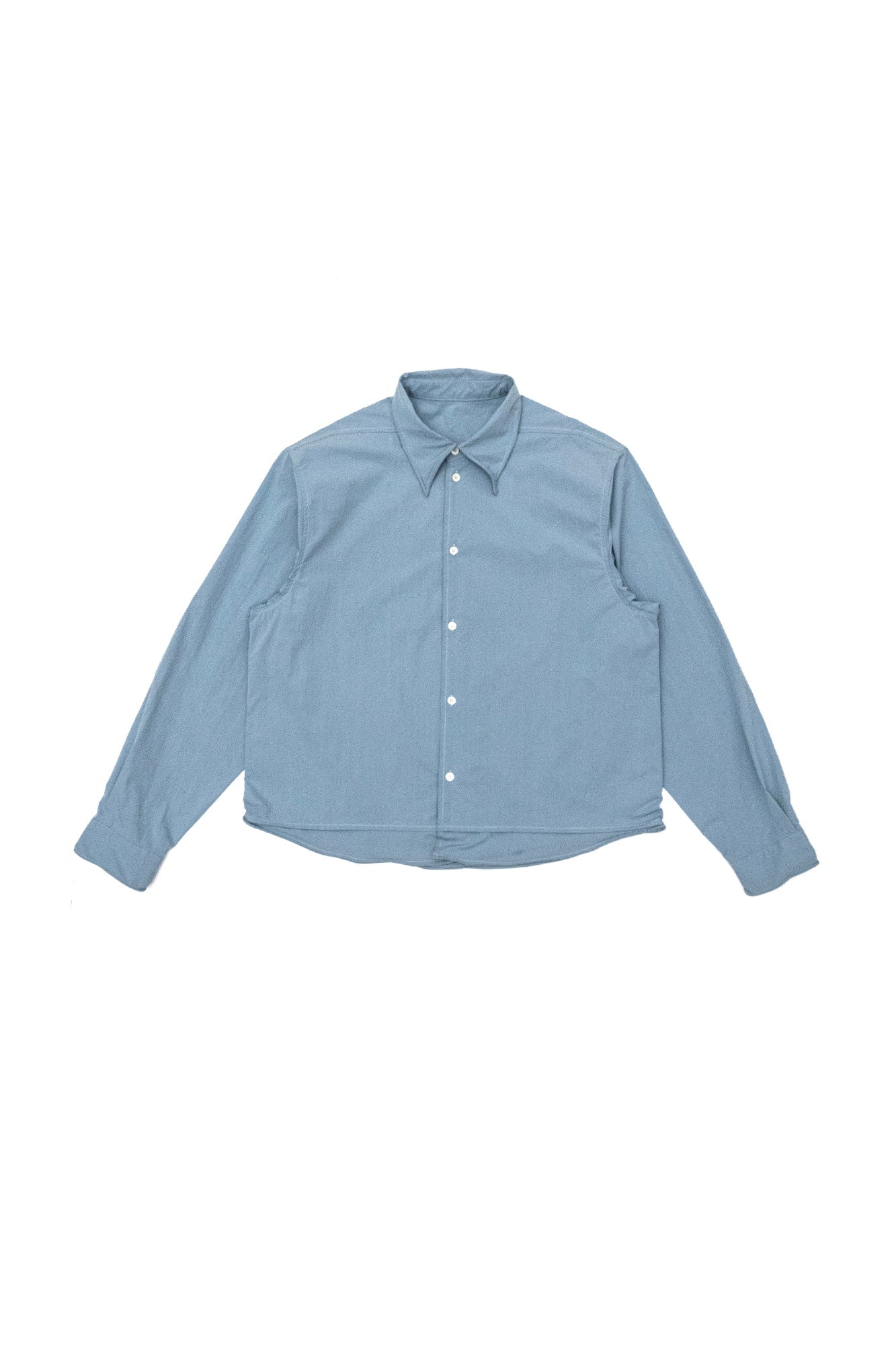 IN EXISTENCE Wired Formable Edge Layered Hem Shirt