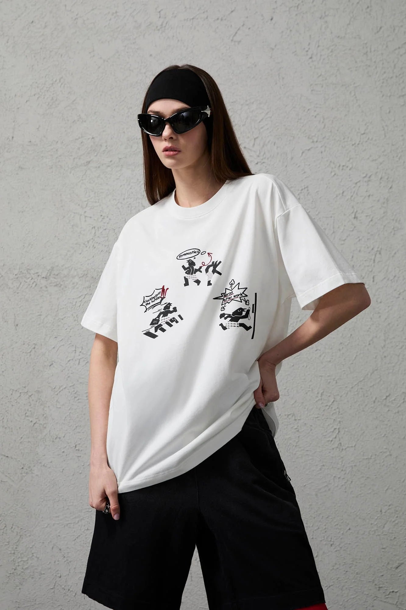 ORGANIC EMOTION Birdman Doodle Graphic T-Shirt