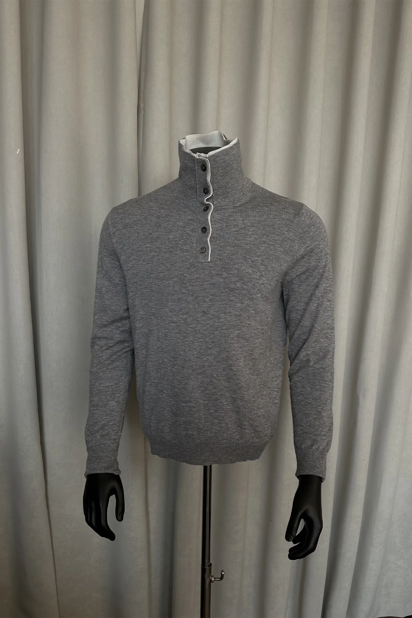 KREATE Double-Collar Wool-Blend Knit Polo