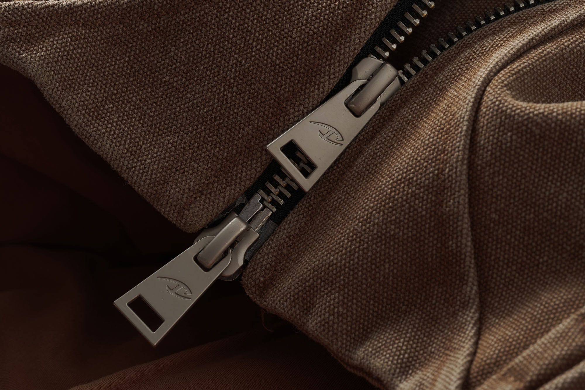 CATSSTAC Deconstructed Faded Wash Dual-Zipper Jacket