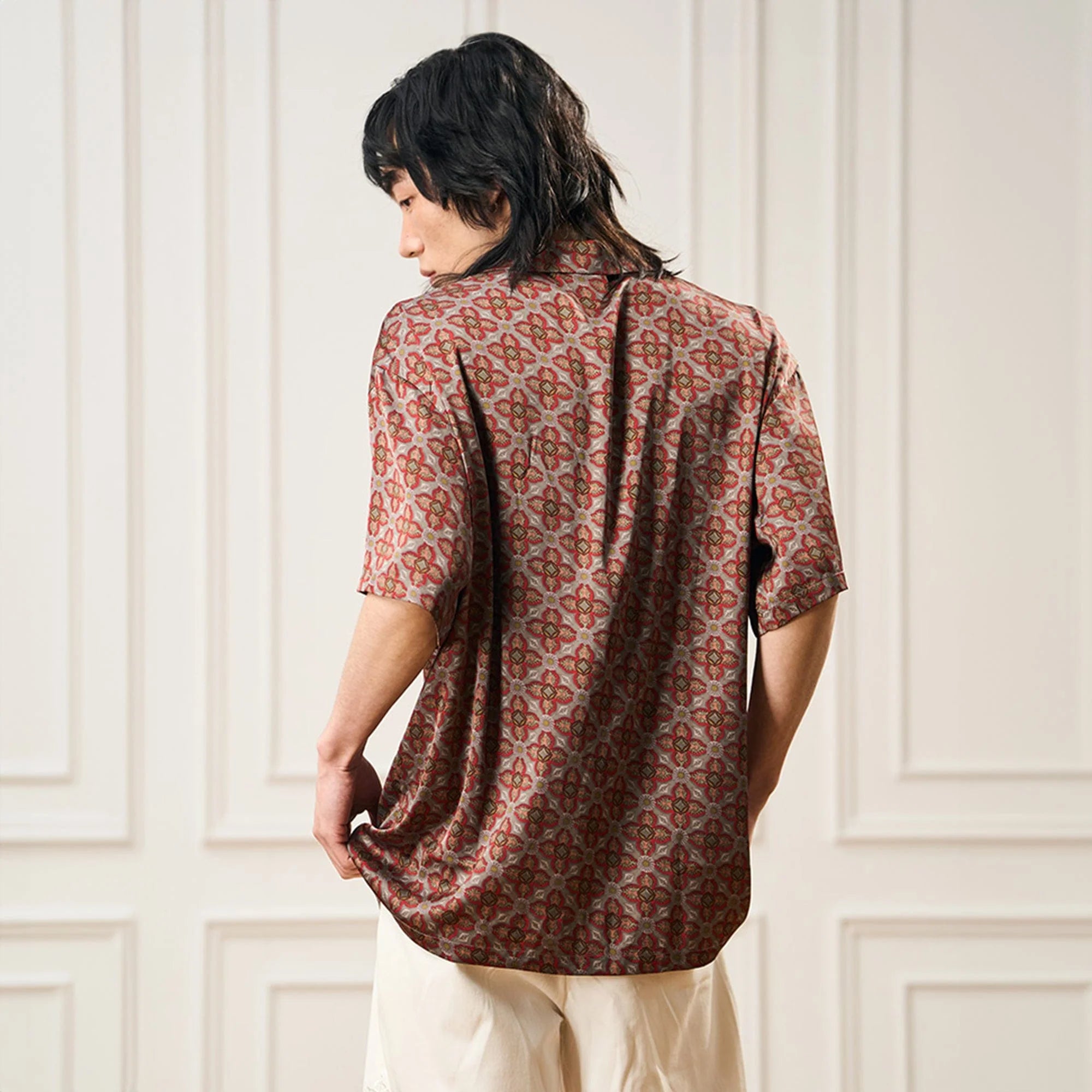 EPIC POETRY Medieval Tile Cuban Half Shirt