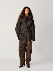 OPICLOTH Multi-Pockets Cinchable Utility Jacket