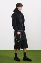 PMW Washed Corduroy Zip-Up Hoodie
