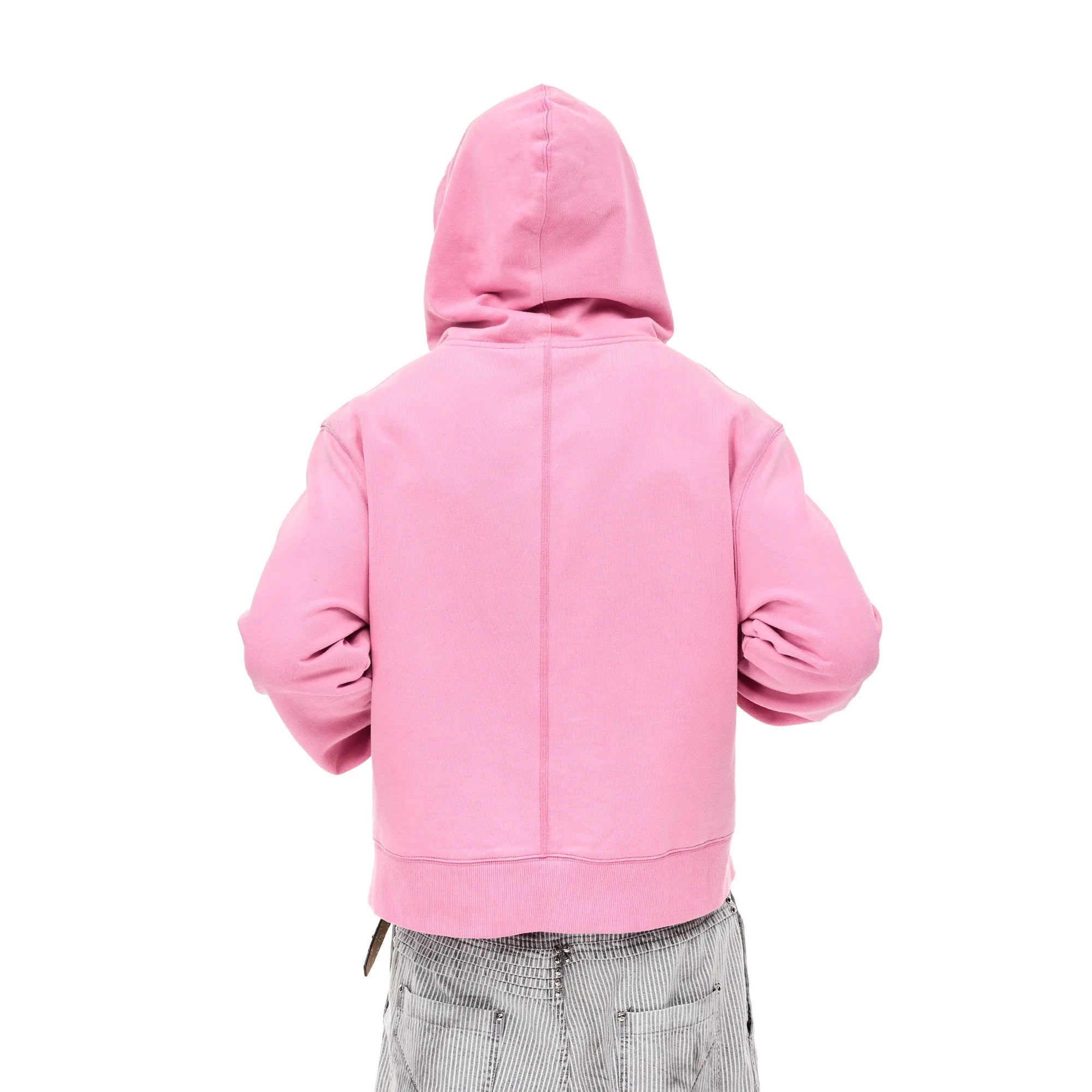 WHISTLEHUNTER Distressed Embroidered V-Neck Hoodie