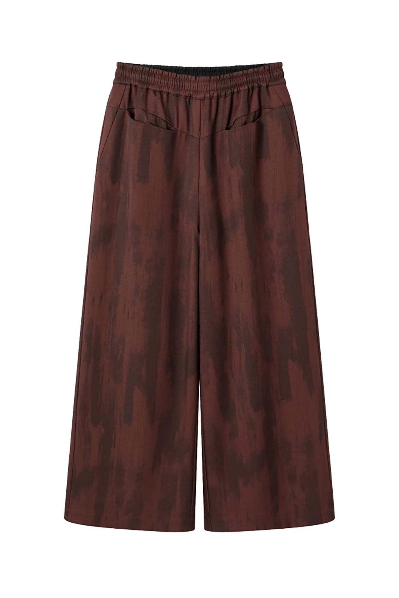 ALVNG AR ANTS Tie-Dye Reversible Wide-Leg Drawstring Pants