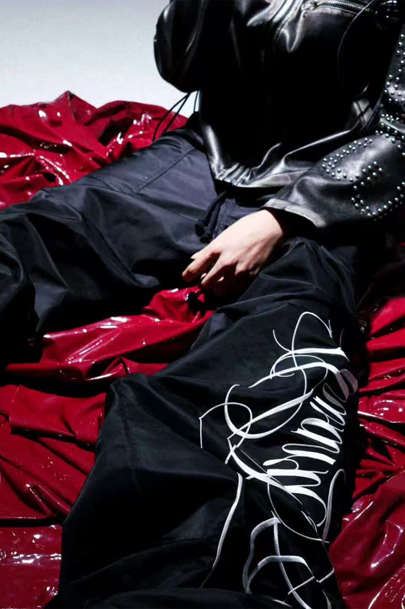 PCCVISION x GMK Embroidered Oversized Pants
