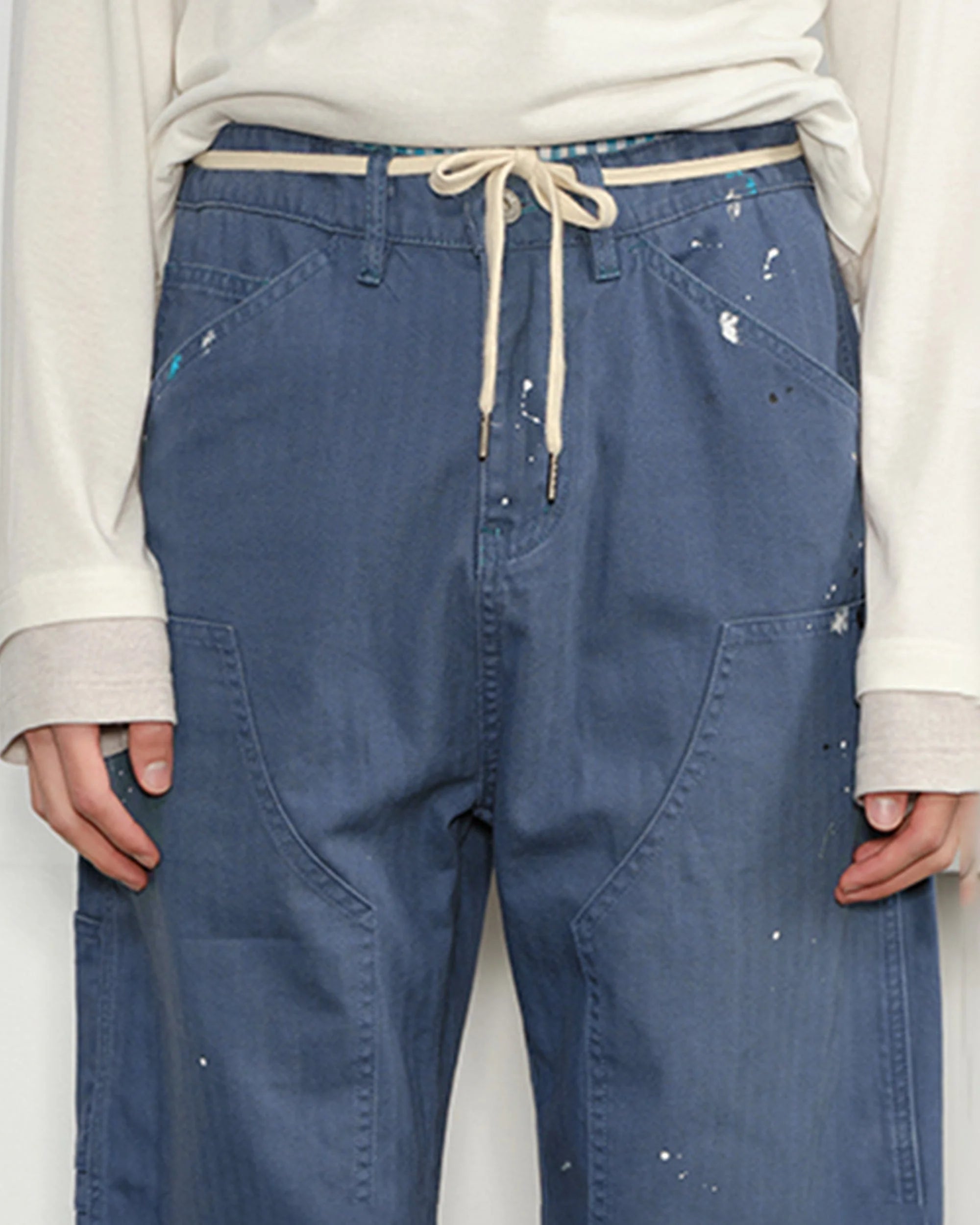 KREATE Paint-Splattered Double-Knee Pants