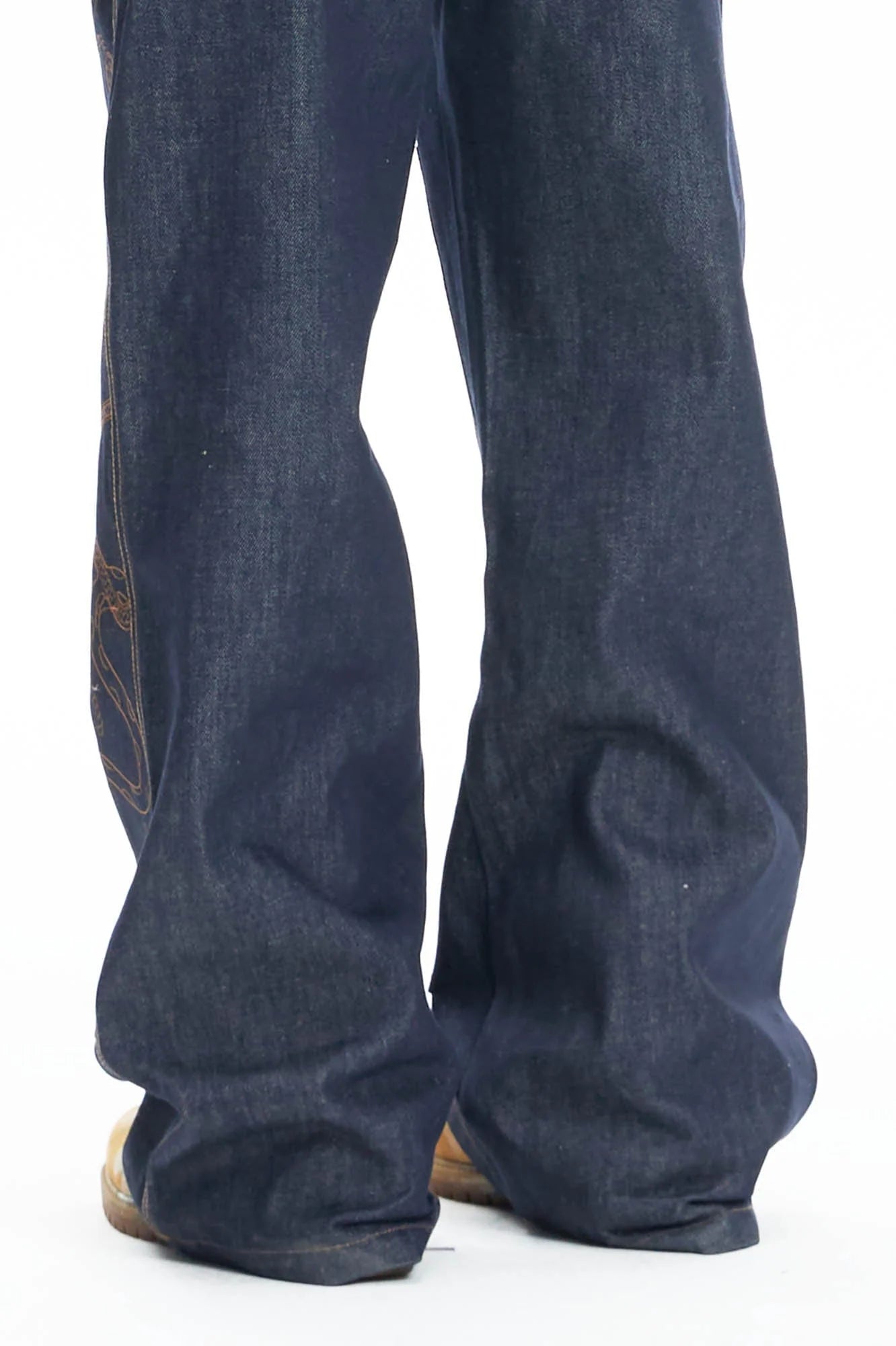 DND4DES Embroidered Snake Double Knee Jeans
