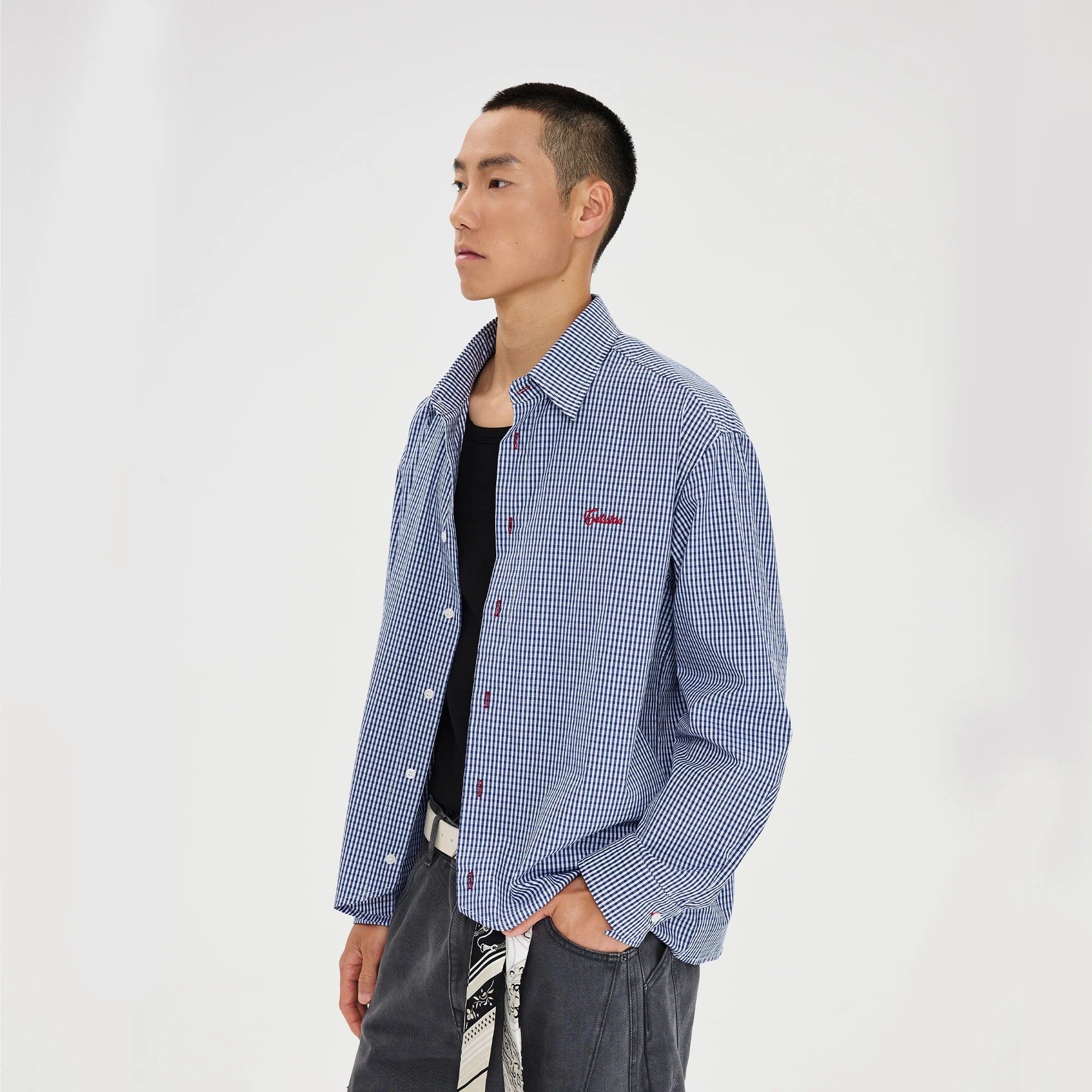 CATSSTAC Essential Gingham Embroidered Shirt