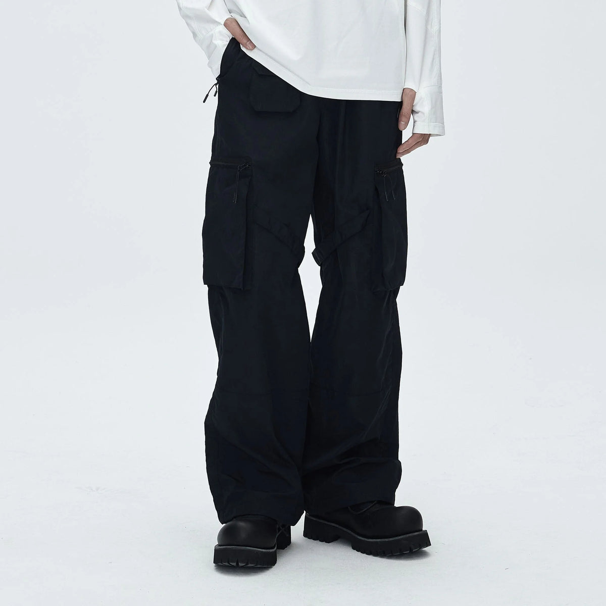 CATSSTAC Utility Multi-Pocket Buckled Cargo Pants
