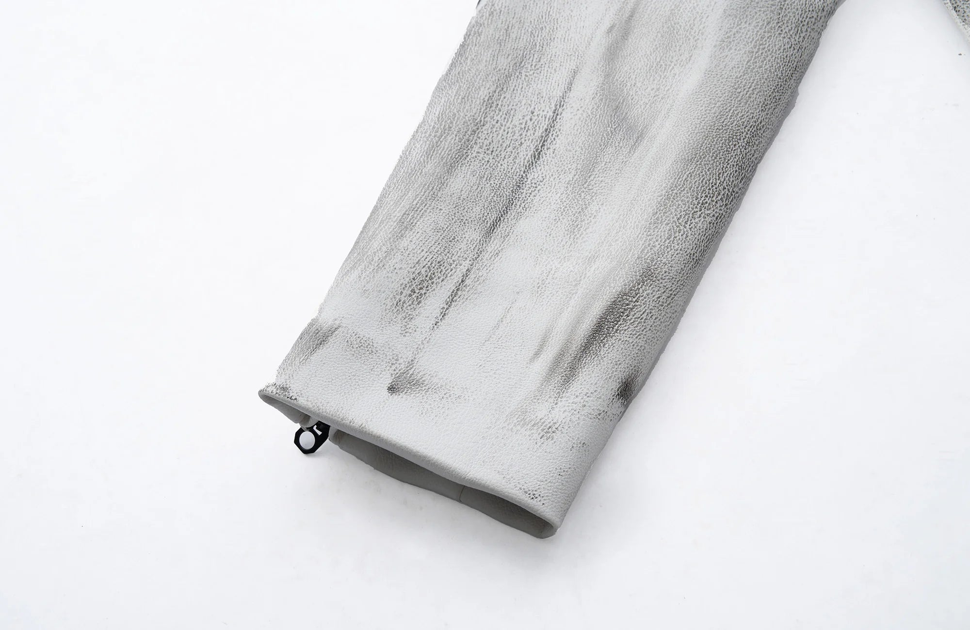 MOGONGSHE Distressed Techwear PU Moto Jacket