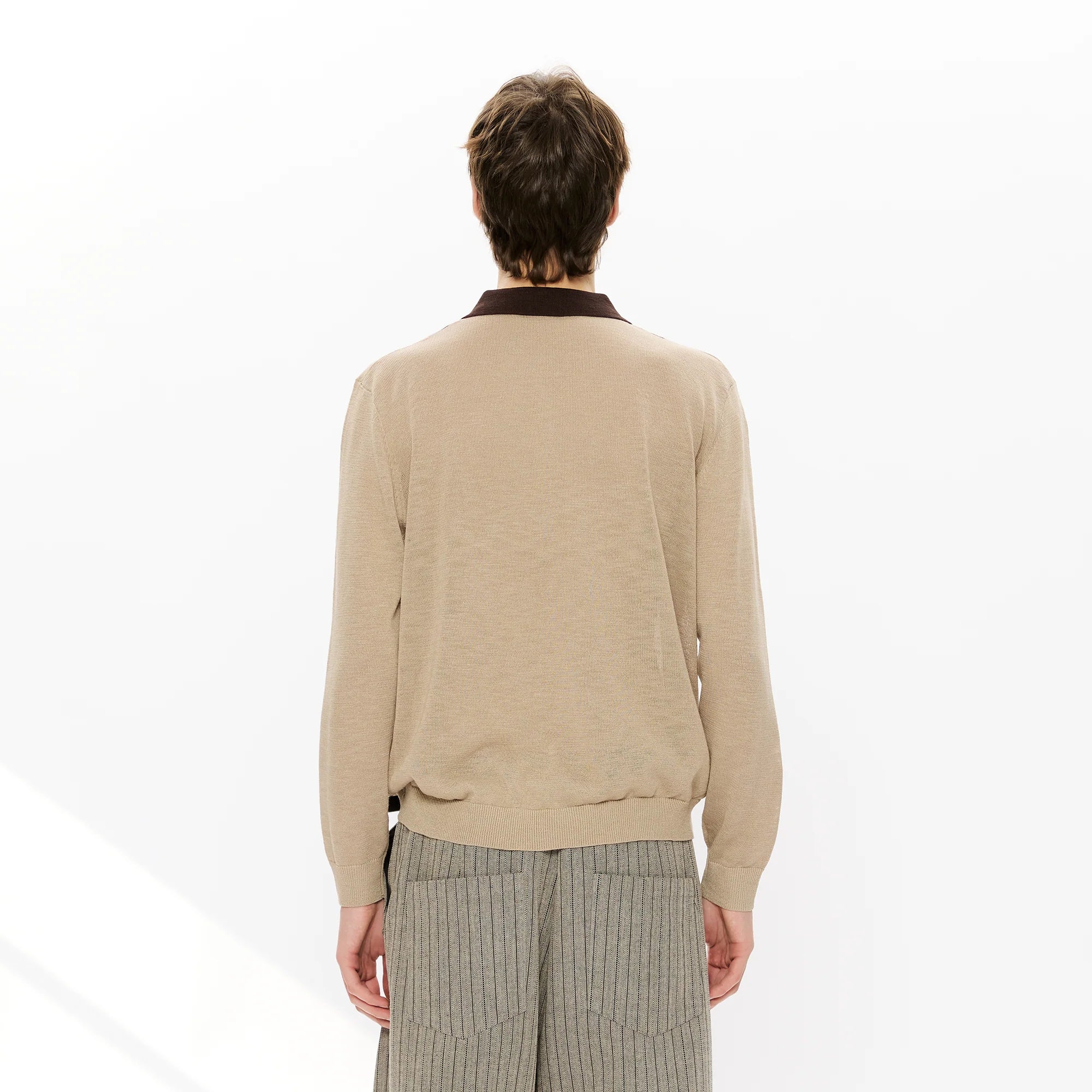 KREATE Retro Argyle Polo Sweater