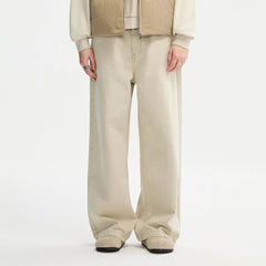 ORGANIC EMOTION Classic Washed Detachable Waist Cape Jeans