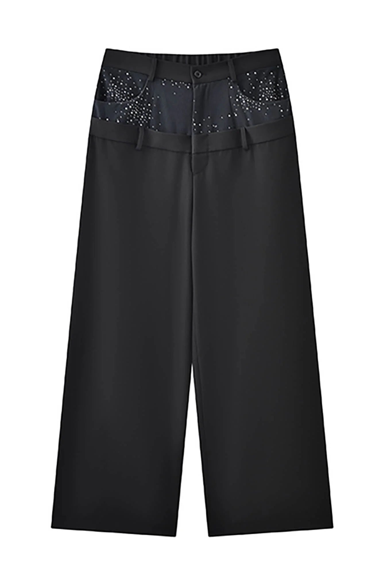JIECHI Diamond Double-Waist Trousers