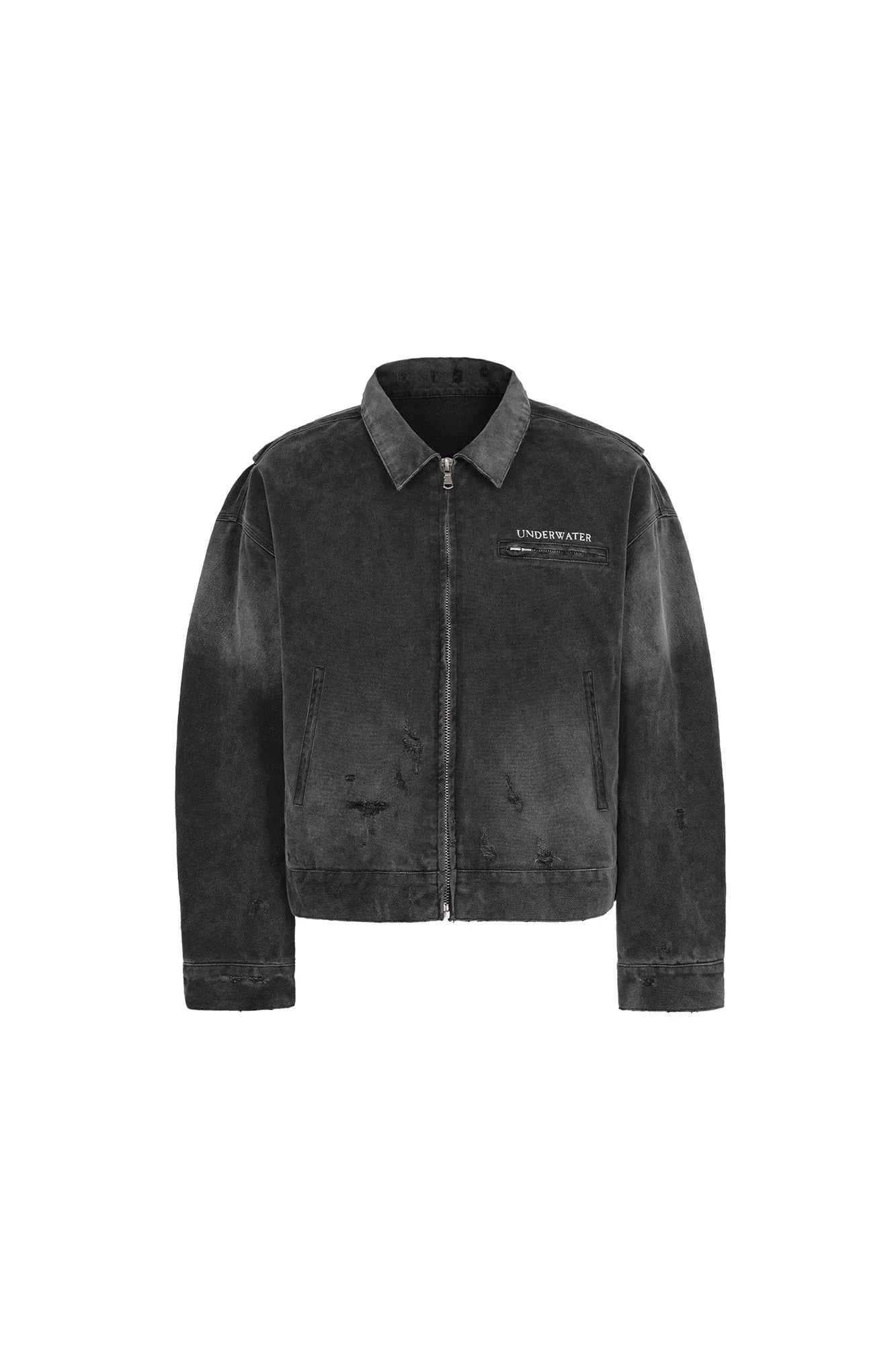 UNDERWATER Dying Art Distressed Jacket