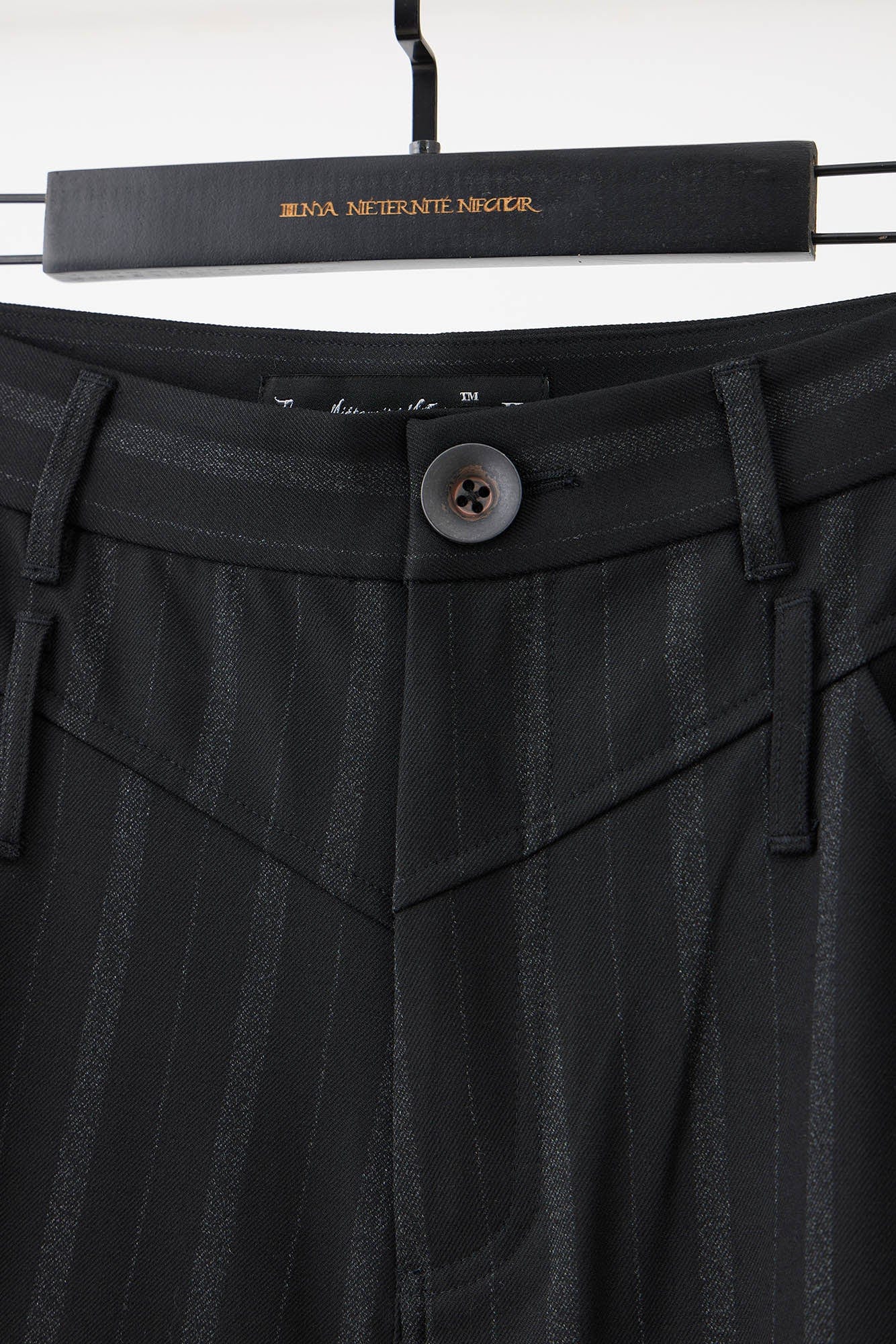 ILNya Nieternite Nifutur Multi-Pocket Stripe Detachable-Leg Pants