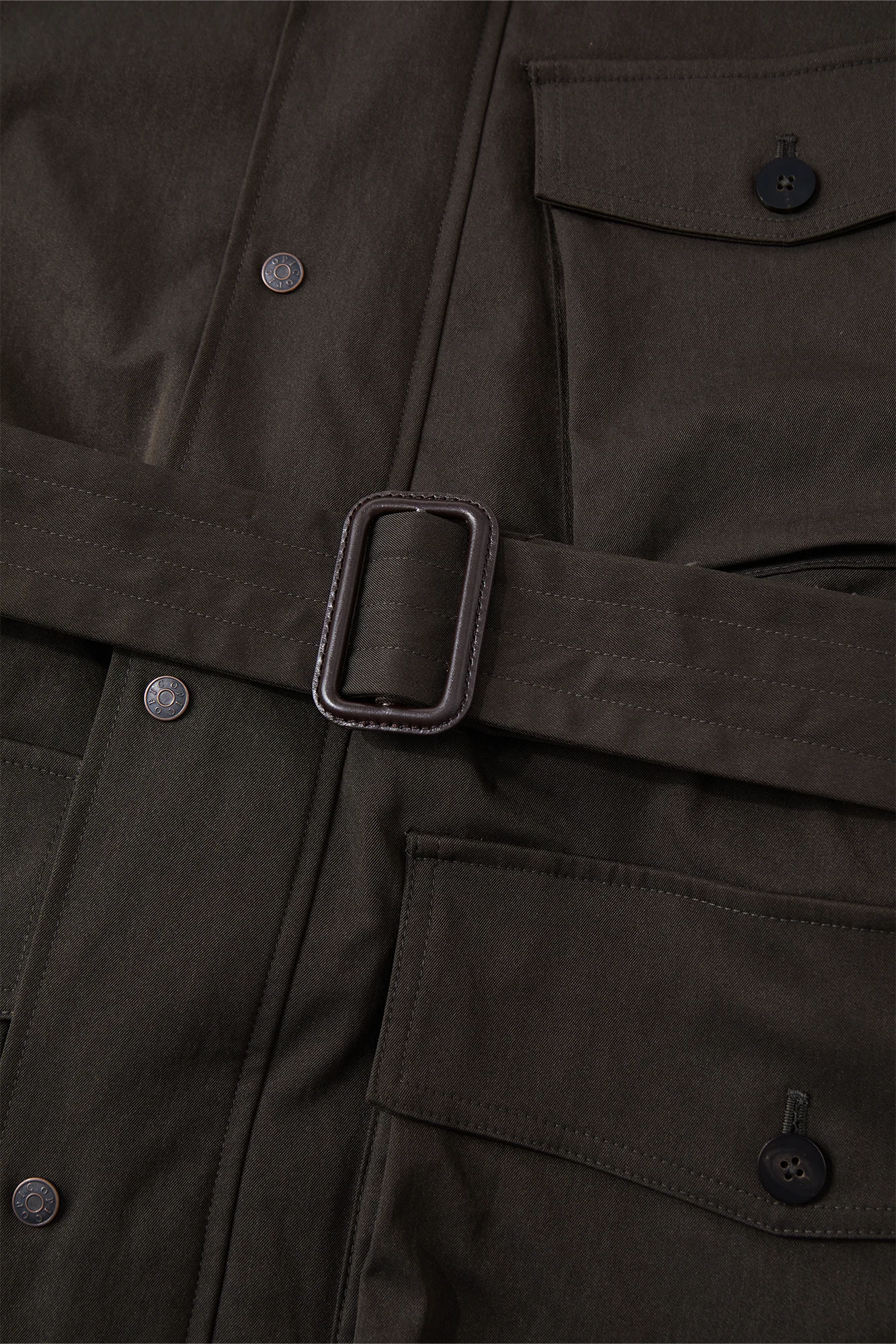 OPICLOTH Multi-Pockets Cinchable Utility Jacket