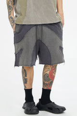 F2CE Distressed Spliced Shorts