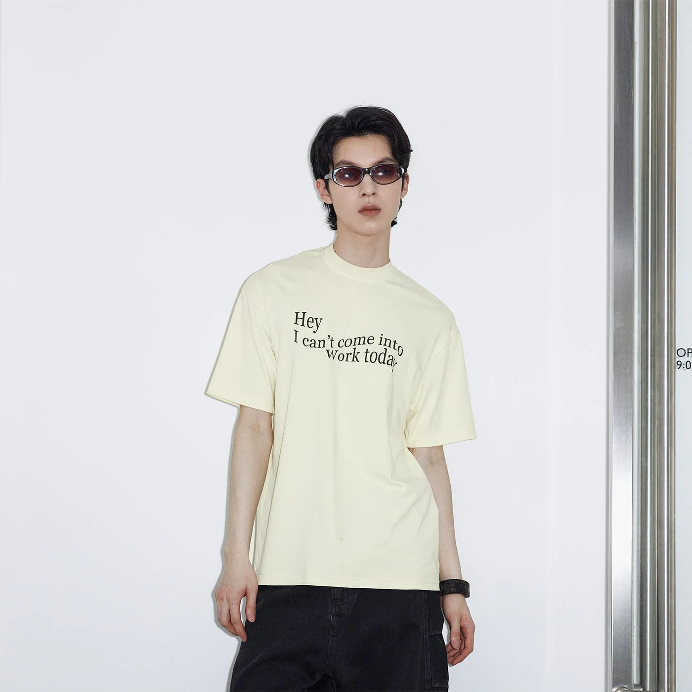 49PERCENT Essential Slogan T-Shirt