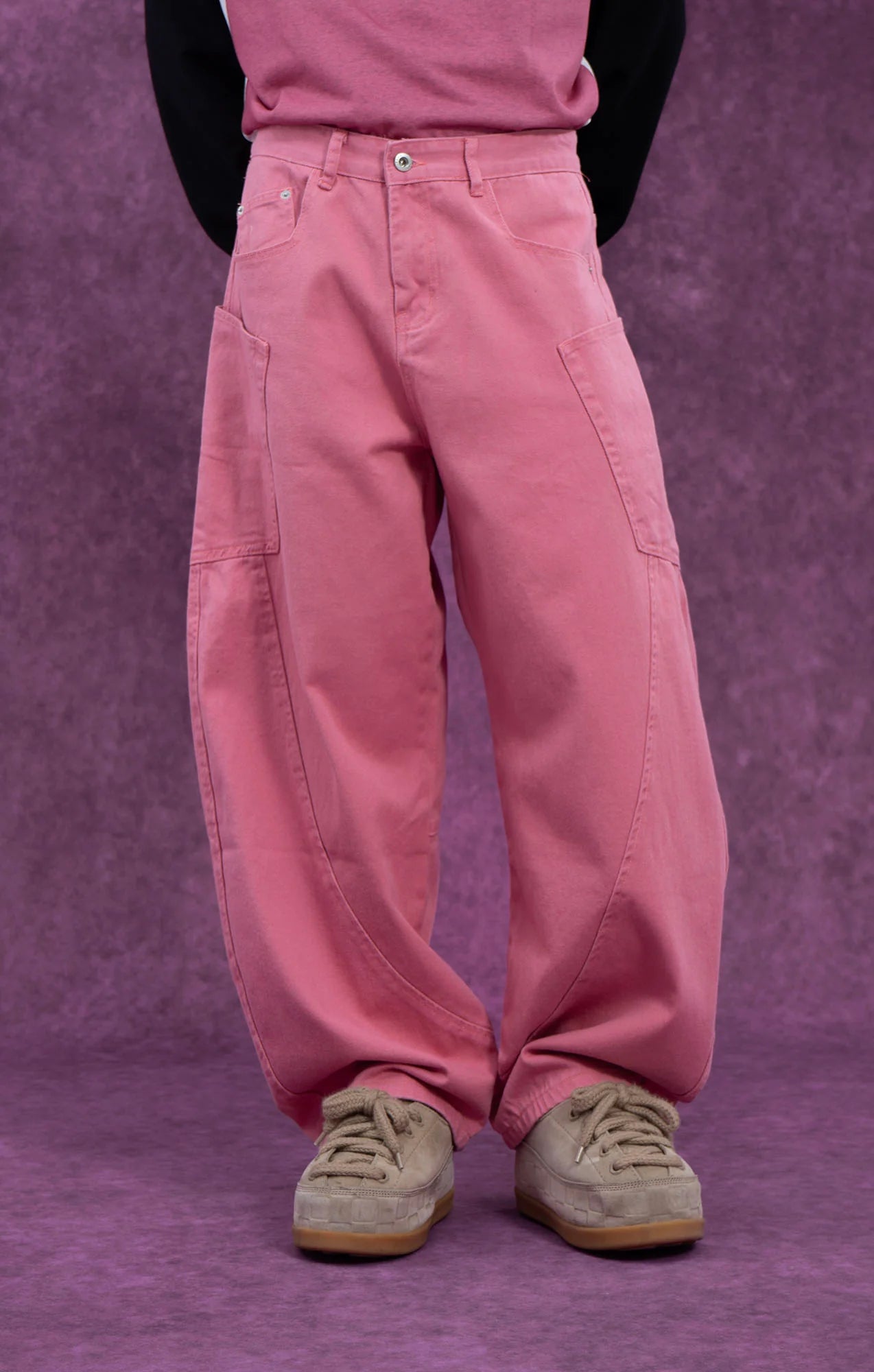 CLP Slant Panel Oversized Cargo Jeans